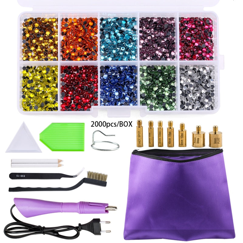 Hot Fix Rhinestones w/Applicator,&amp;7