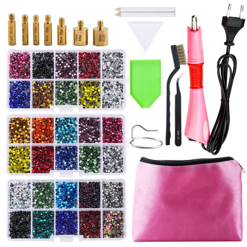 Hot Fix Rhinestones w/Applicator,&amp;7