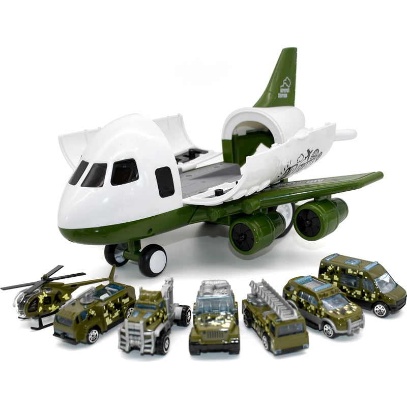 Airplane Toys for Children/Large Storage Transport Aircraft, Truck & Car