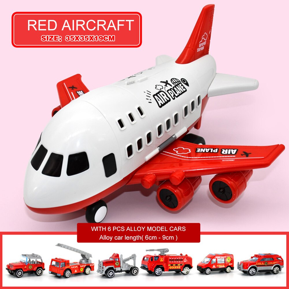 Airplane Toys for Children/Large Storage Transport Aircraft, Truck & Car