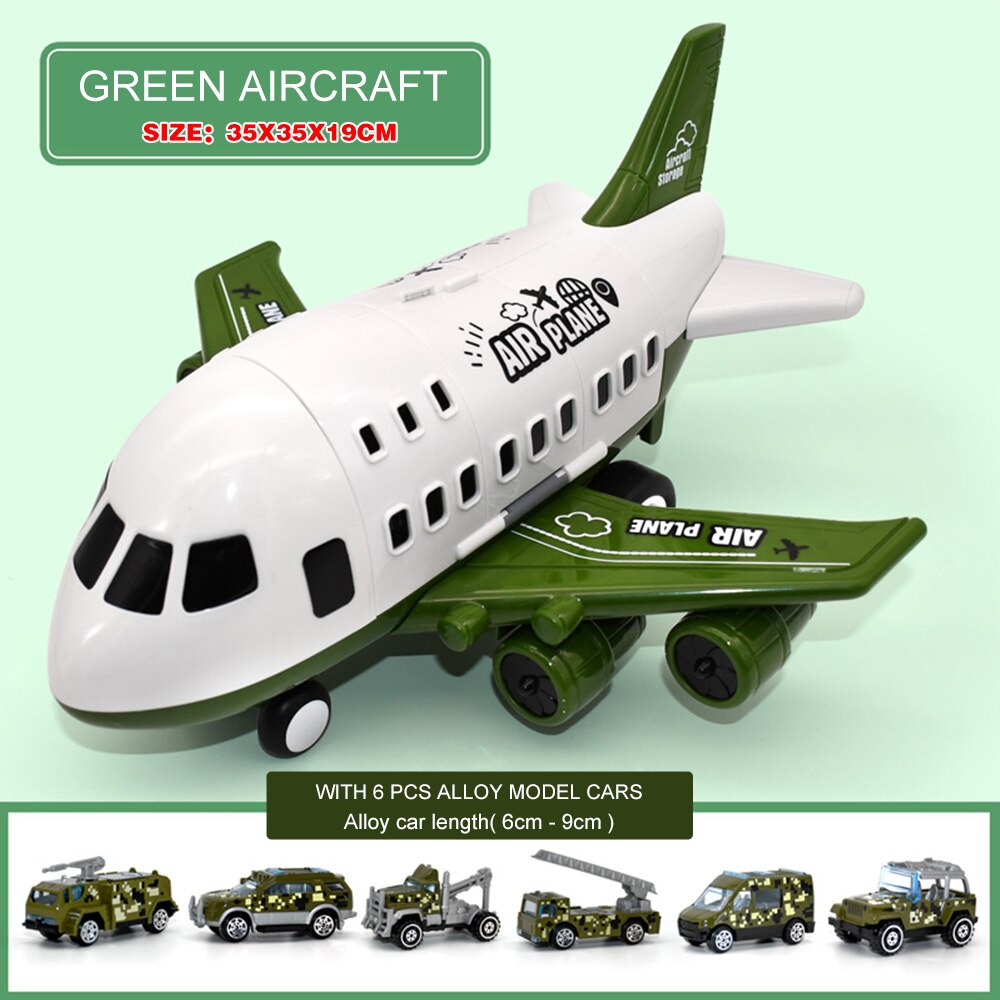 Airplane Toys for Children/Large Storage Transport Aircraft, Truck & Car