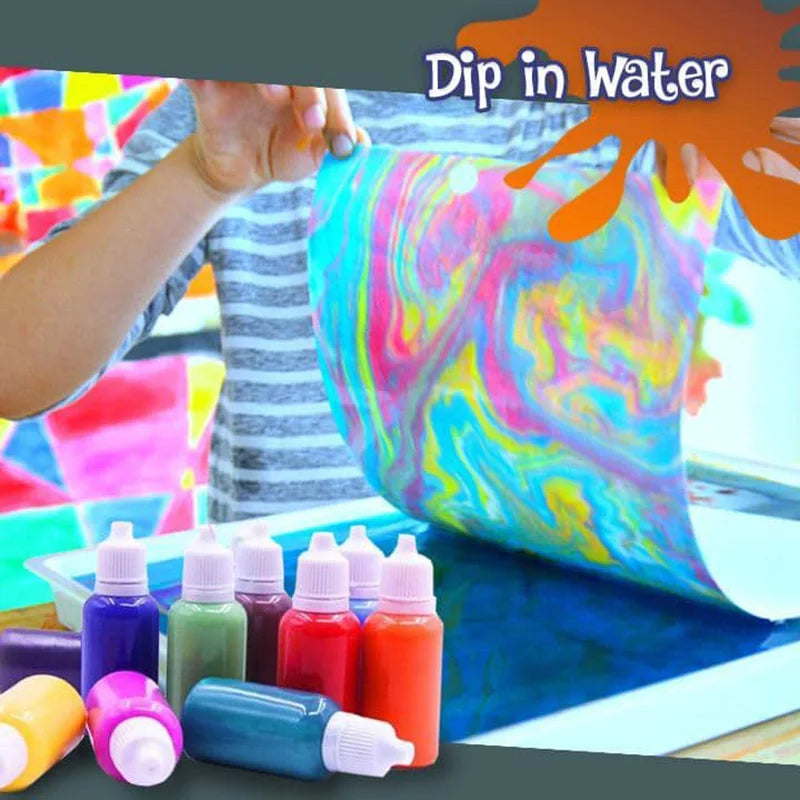 Hydrographics Water Transfer Marbling Painting Set Painting on Water Drawing Tools Kit