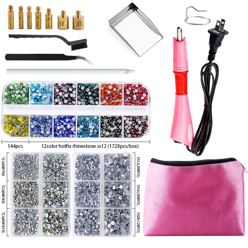 Hot Fix Rhinestones w/Applicator,&amp;7