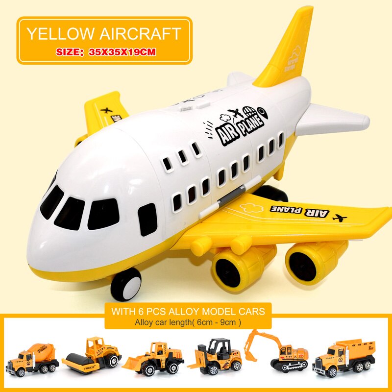 Airplane Toys for Children/Large Storage Transport Aircraft, Truck & Car