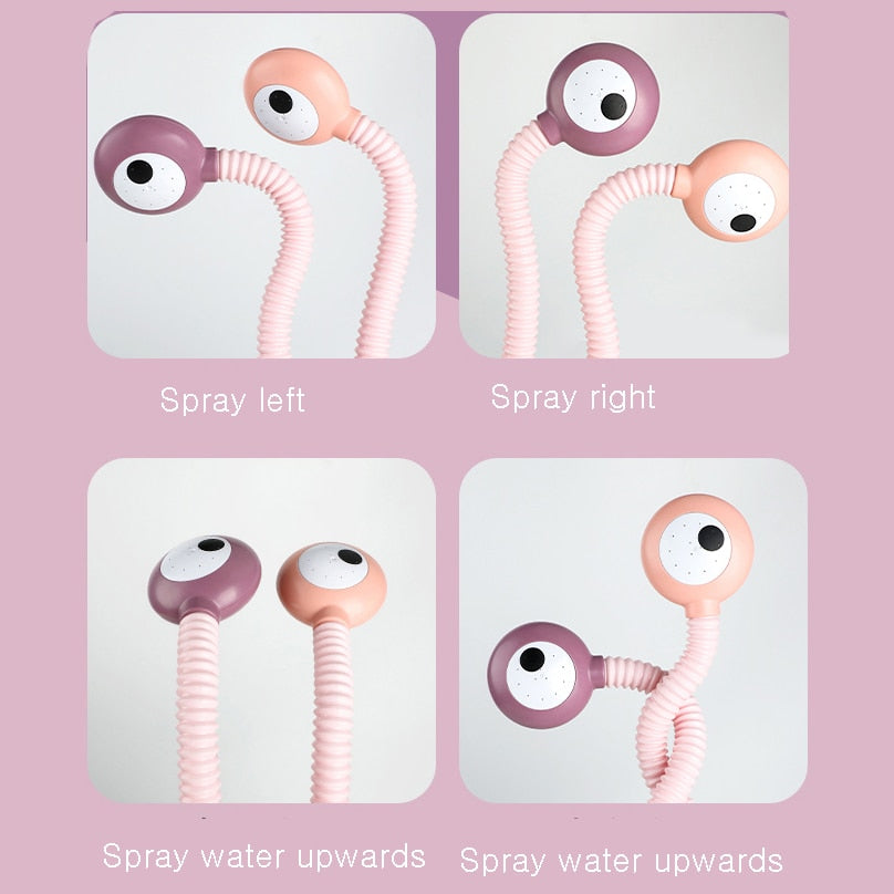 Bath Toys Water Game Snail Spraying Faucet Shower. Electric Water Spray Toy For Baby Bath time