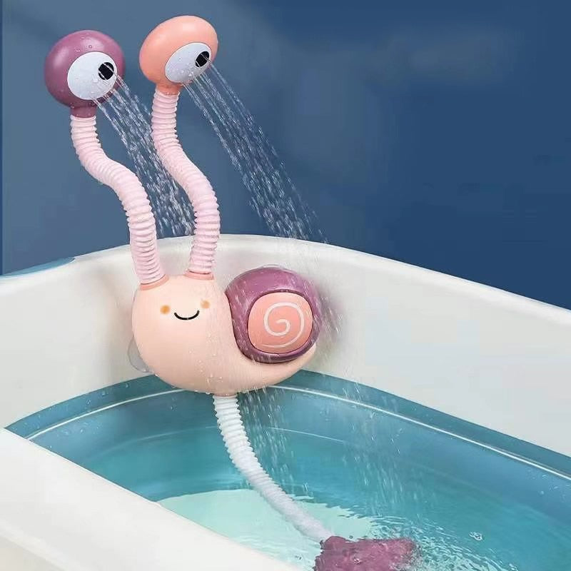 Bath Toys Water Game Snail Spraying Faucet Shower. Electric Water Spray Toy For Baby Bath time