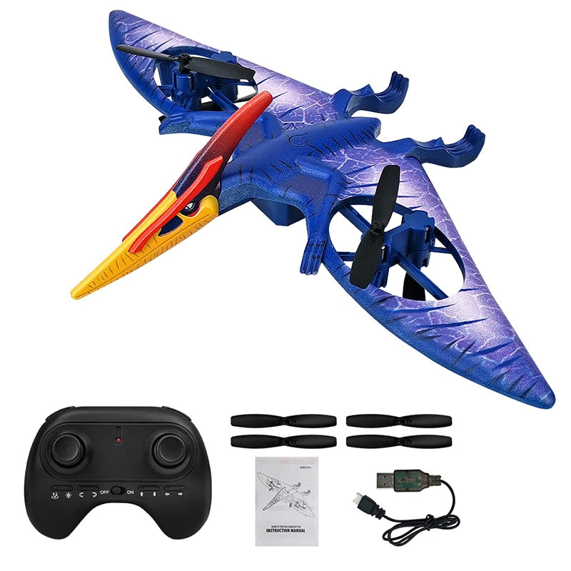 Mini Pterosaur Drone Dinosaur Remote Control Aircraft W/2.4G RC Helicopter Pterosaur Drone RC Plane