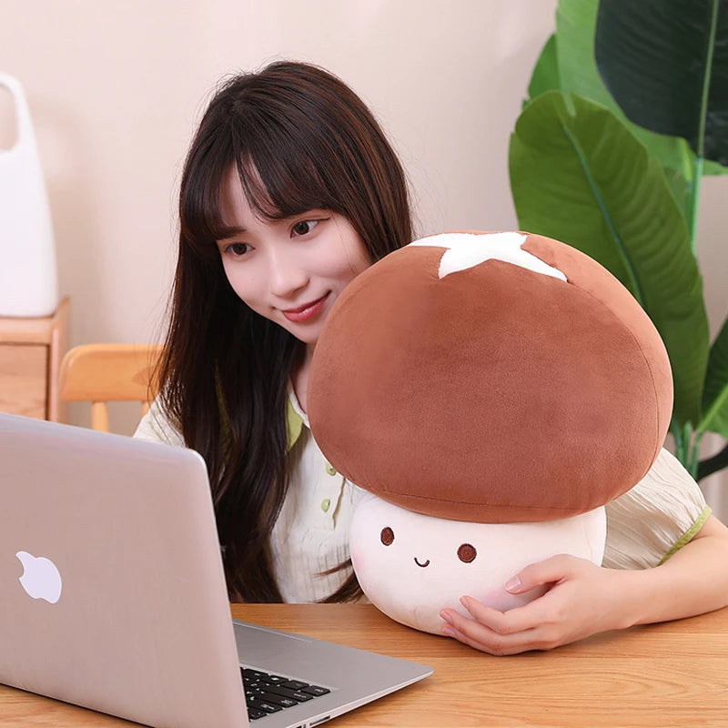 23/30CM Kawaii Mushroom Plush Dolls Simulation Plant Pillow Lovely Toys for Home Decor Sleeping Cushion Stuffed Soft Dolls