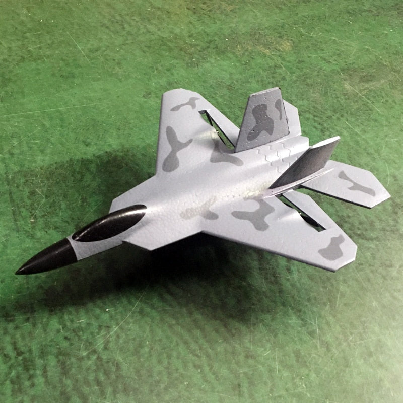 RC Plane F22 Camouflage Gray Glider. 2.4G RC Airplanes SU-35 EPP, Foam Aircraft SU-57