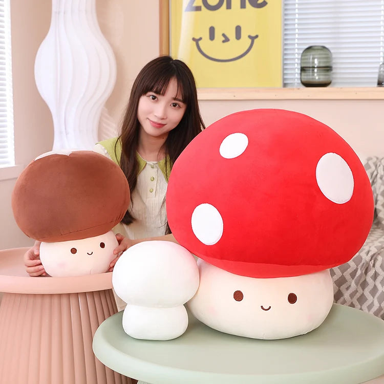 23/30CM Kawaii Mushroom Plush Dolls Simulation Plant Pillow Lovely Toys for Home Decor Sleeping Cushion Stuffed Soft Dolls