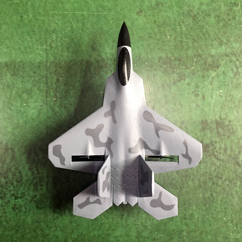 RC Plane F22 Camouflage Gray Glider. 2.4G RC Airplanes SU-35 EPP, Foam Aircraft SU-57