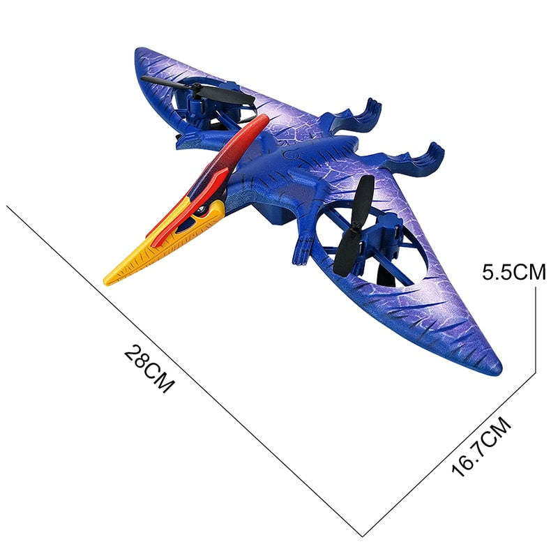 Mini Pterosaur Drone Dinosaur Remote Control Aircraft W/2.4G RC Helicopter Pterosaur Drone RC Plane