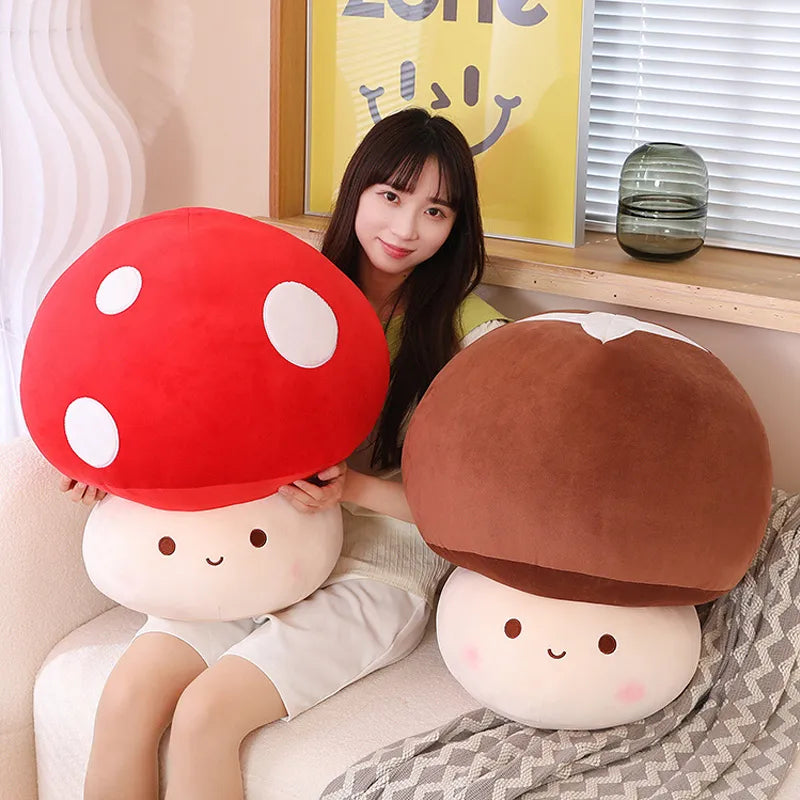 23/30CM Kawaii Mushroom Plush Dolls Simulation Plant Pillow Lovely Toys for Home Decor Sleeping Cushion Stuffed Soft Dolls