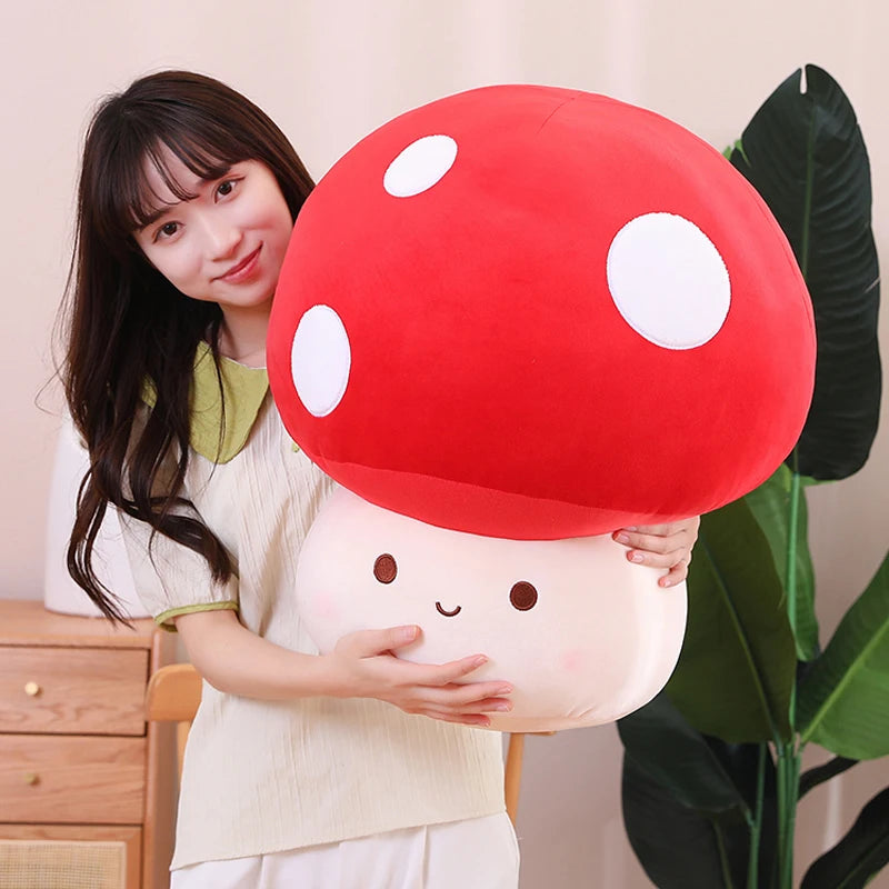 23/30CM Kawaii Mushroom Plush Dolls Simulation Plant Pillow Lovely Toys for Home Decor Sleeping Cushion Stuffed Soft Dolls