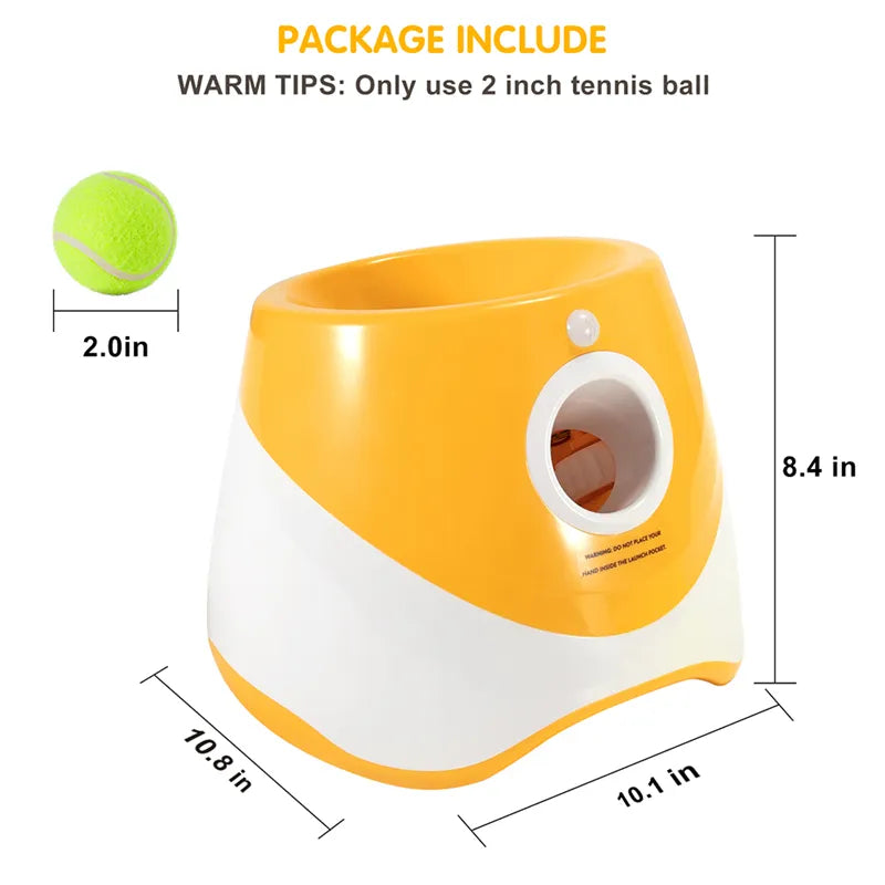 Automatic Tennis Ball Launcher,  Dog Chase Fun,  Interactive, Rechargeable