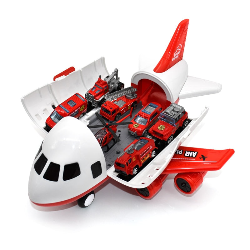 Airplane Toys for Children/Large Storage Transport Aircraft, Truck & Car