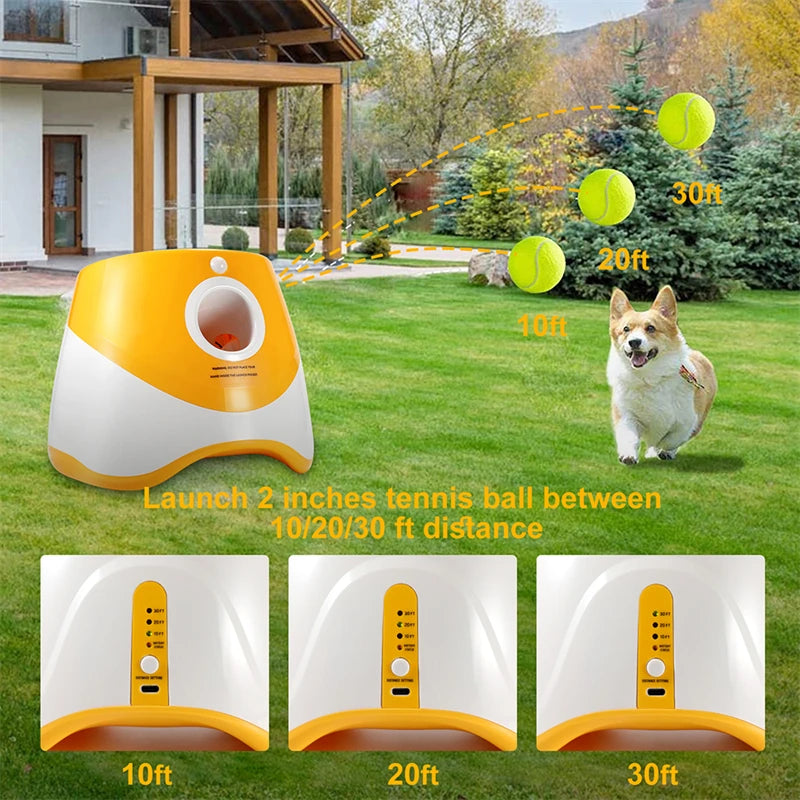 Automatic Tennis Ball Launcher,  Dog Chase Fun,  Interactive, Rechargeable