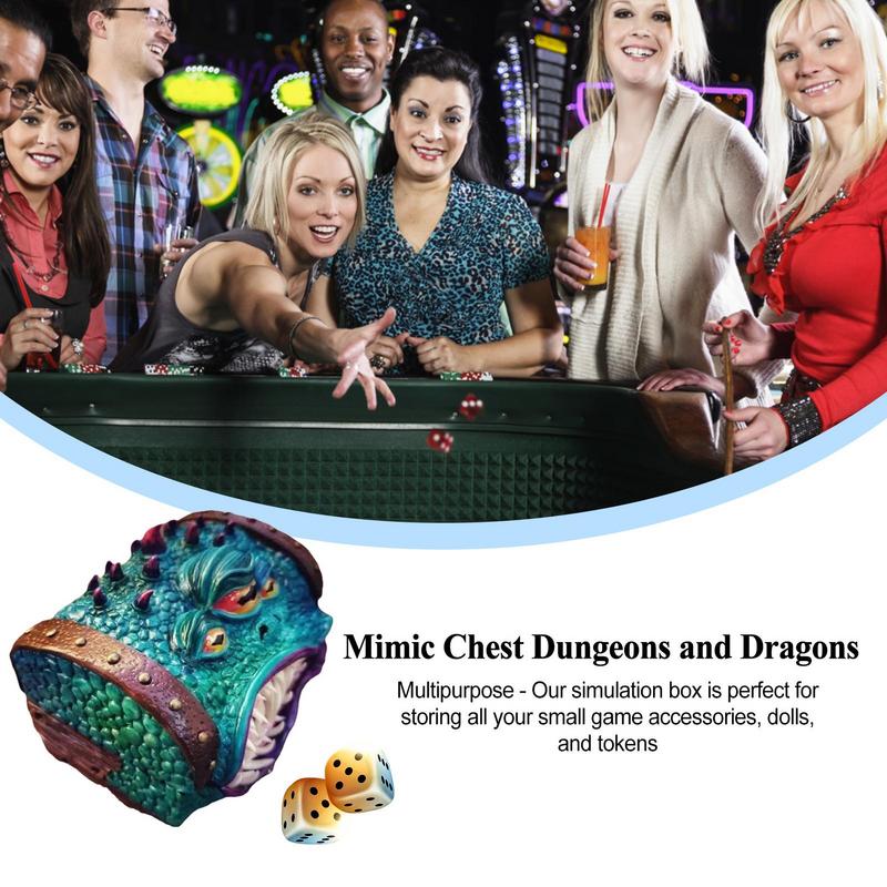 Funny Mimic Dice Box Complete Double-Colors Dice Sets, Compatible With Shiny Eyes