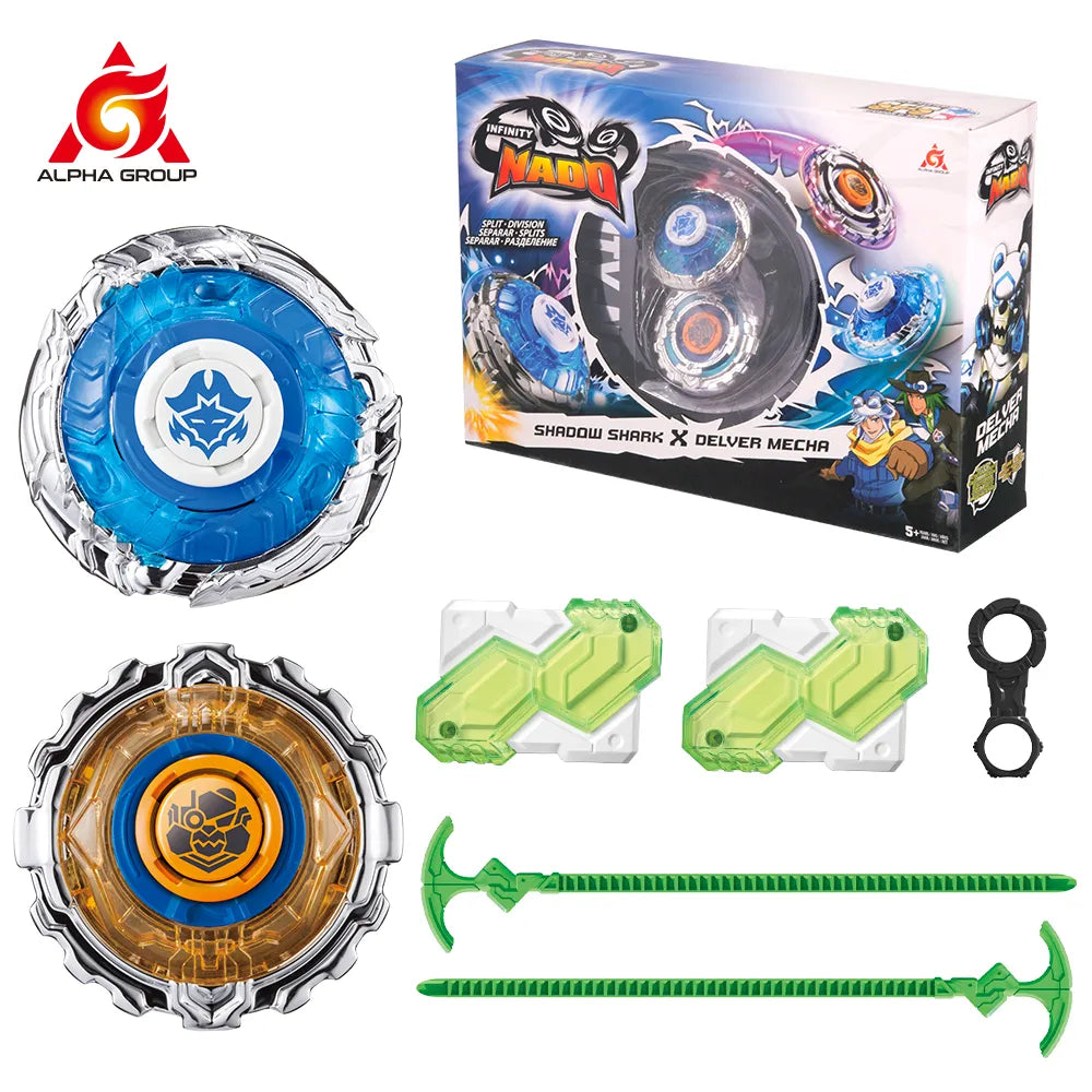 Infinity Nado 3 Original Split Series Metal Gyro Battle Set. 2 Modes Spinning Top