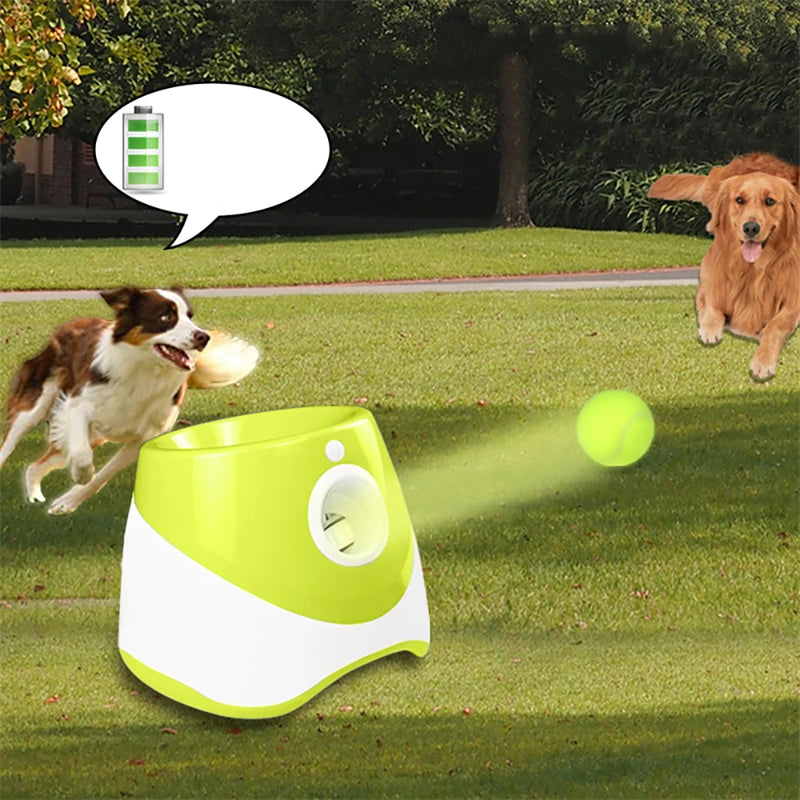 Automatic Tennis Ball Launcher,  Dog Chase Fun,  Interactive, Rechargeable