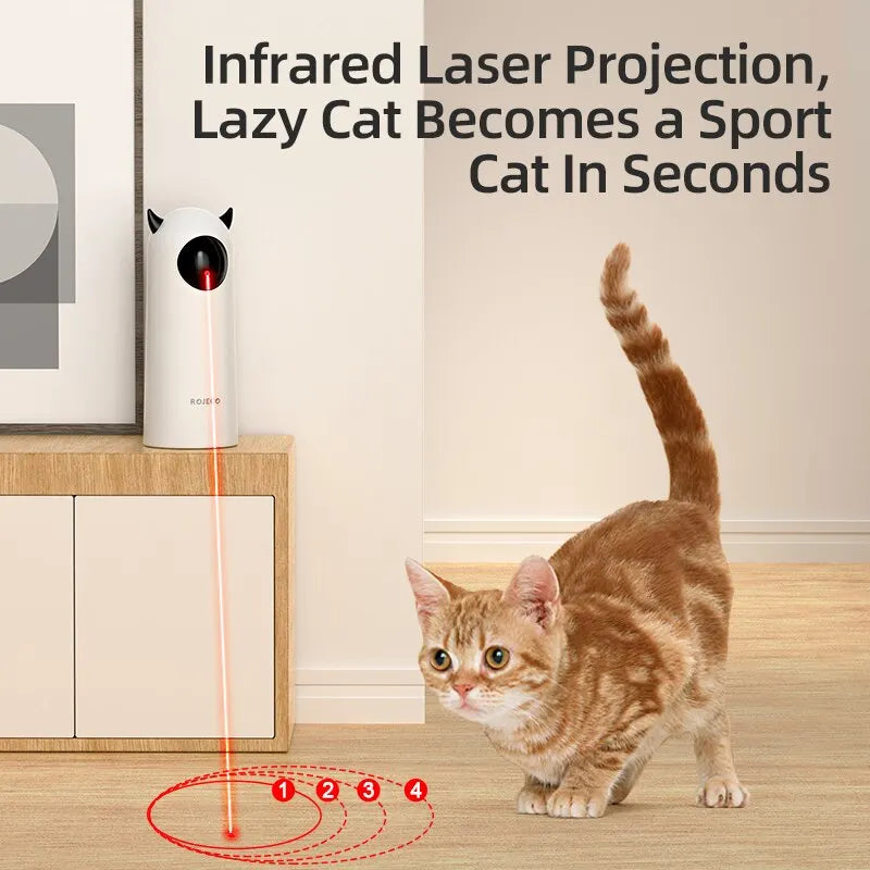 ROJECO Cat Toy, Interactive, Teasing, LED Laser-for use indoor Cat Toy