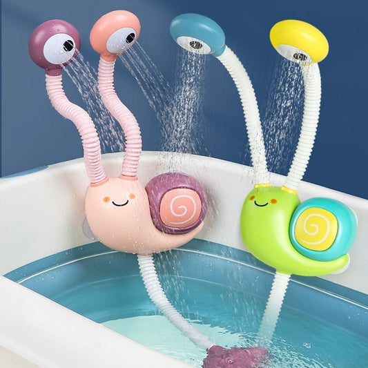 Bath Toys Water Game Snail Spraying Faucet Shower. Electric Water Spray Toy For Baby Bath time