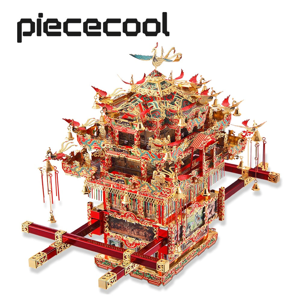 Bridal Sedan Chair 3D Metal Puzzle - toysforparents