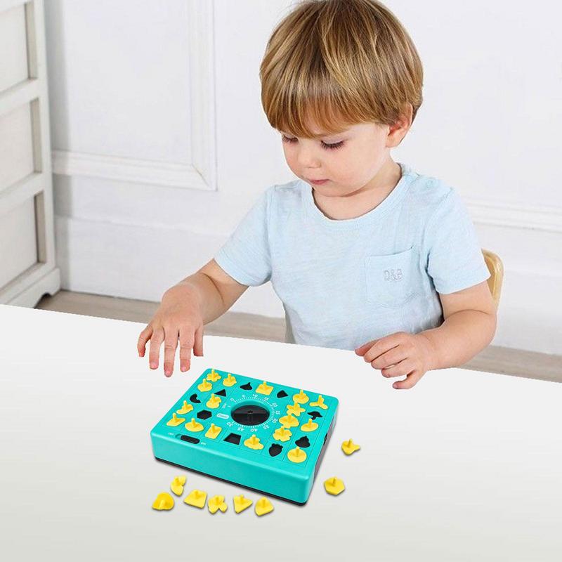 Shape Matching Pop-Up Tray Set W/Timer Family Board Kids Time Board Puzzle Toy Sorting Game Plaything For Boys Girls