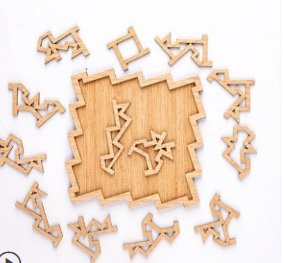 Brain Teaser Wooden Jigsaw Puzzle - toysforparents