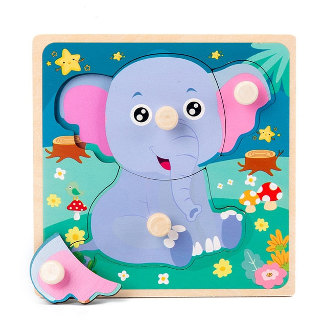 Baby Wooden Jigsaw Puzzles - toysforparents