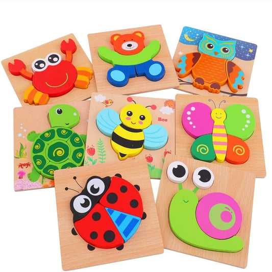 Baby Wooden Jigsaw Puzzles - toysforparents