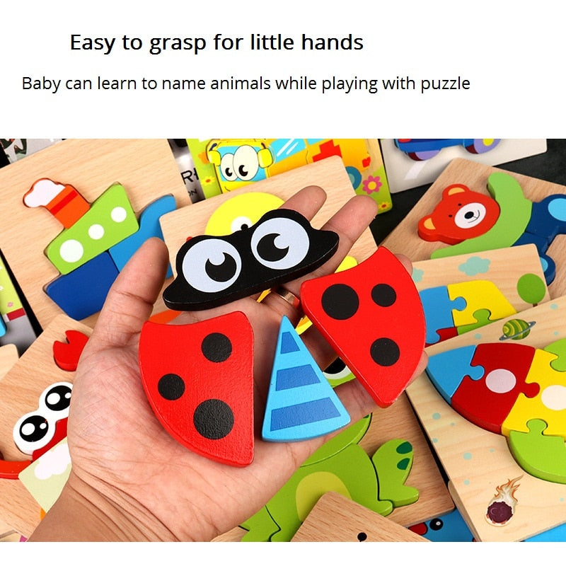 Baby Wooden Jigsaw Puzzles - toysforparents