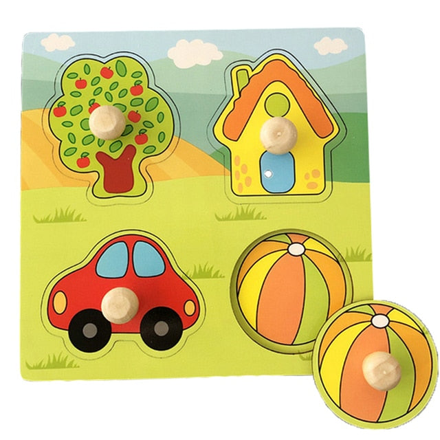 Baby Wooden Jigsaw Puzzles - toysforparents