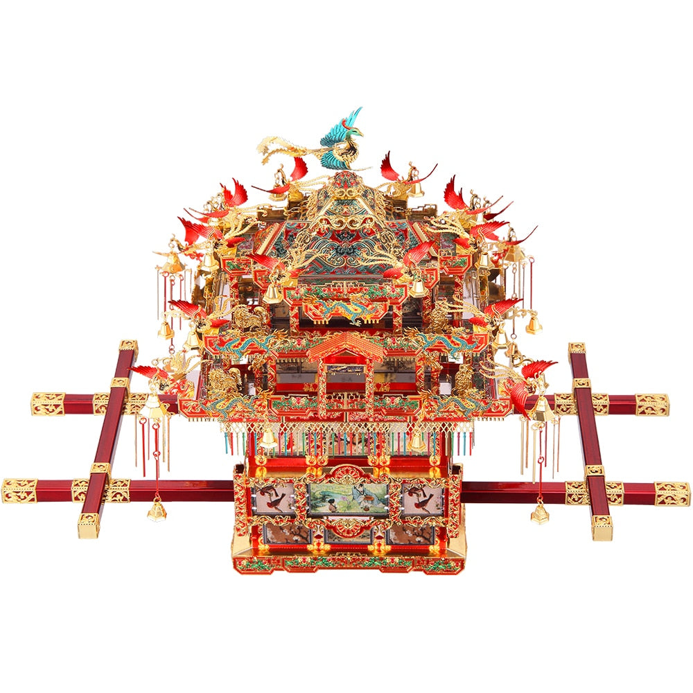 Bridal Sedan Chair 3D Metal Puzzle - toysforparents