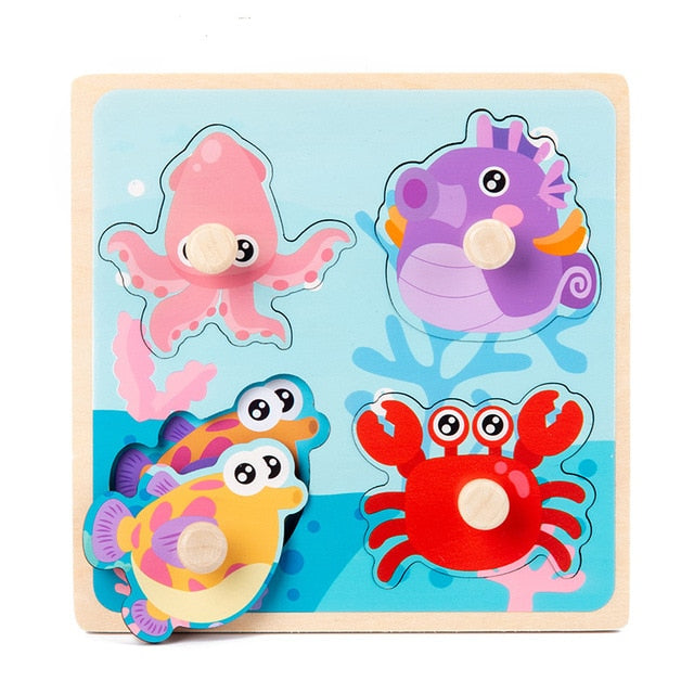 Baby Wooden Jigsaw Puzzles - toysforparents