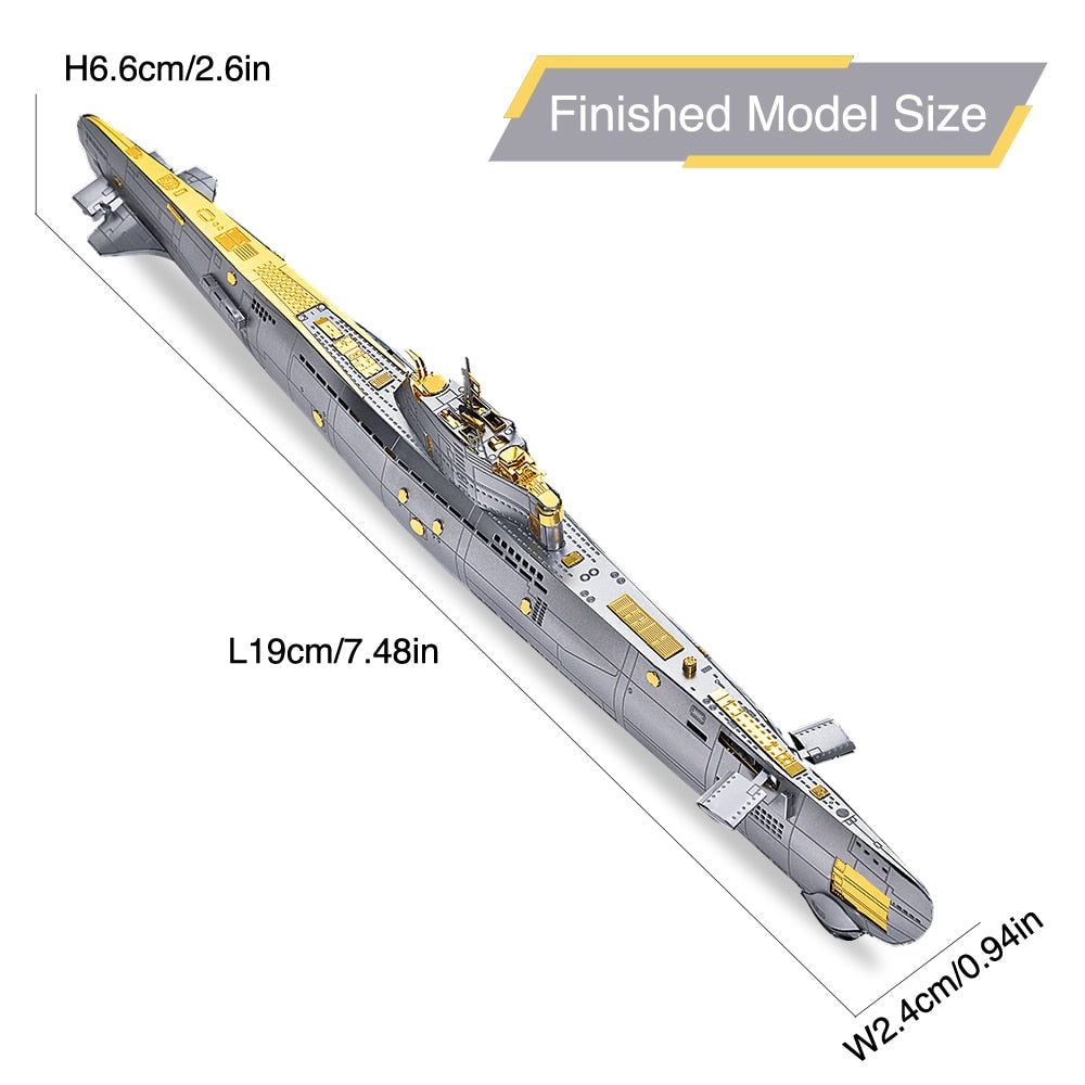 Submarine Model 3D Metal Puzzles - toysforparents