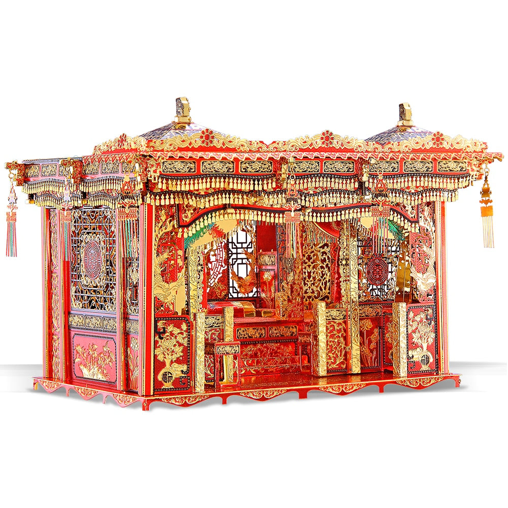 Bridal Sedan Chair 3D Metal Puzzle - toysforparents