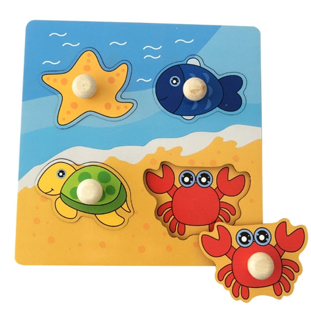 Baby Wooden Jigsaw Puzzles - toysforparents