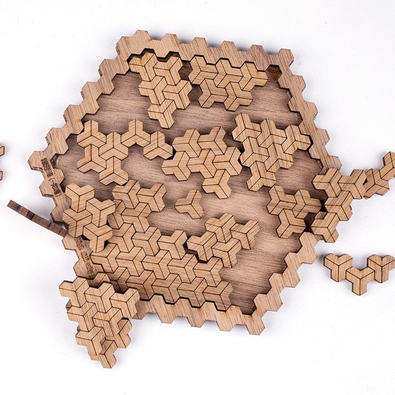 Brain Teaser Wooden Jigsaw Puzzle - toysforparents